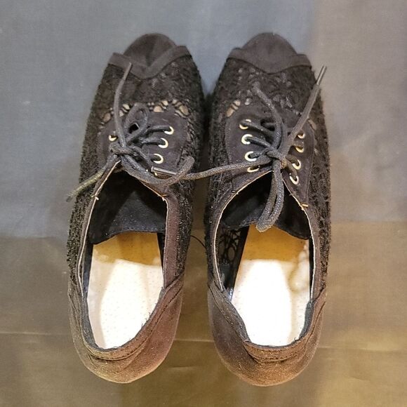 CHASE+CHLOE MESH LACE DESIGN PEEP TOE HIGH HEEL STILETTO PUMP - Picture 4 of 15